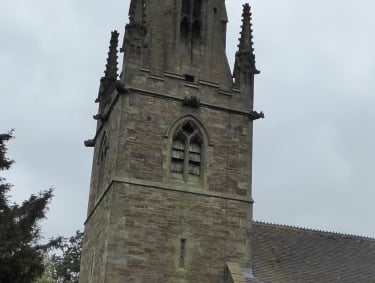 Old louvres in bell tower