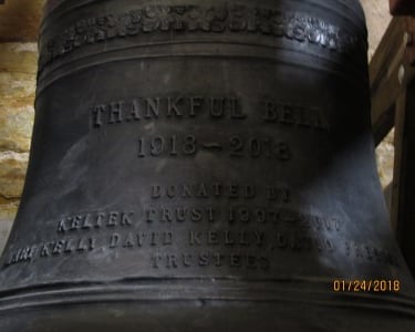 Thankful Bell inscription