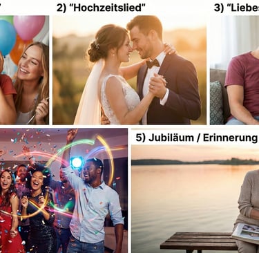 a collage of a group of people celebrating a birthday