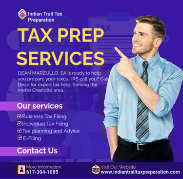 Contact Indian Trail Tax Preparation for Income Tax Services