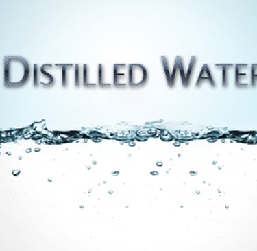 distilled water