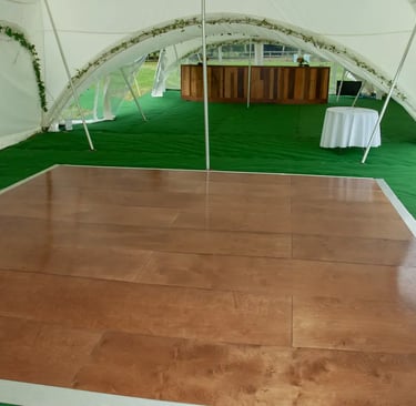 Wooden dance floor