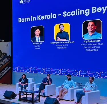 Ramees Ali, Sharique Shamsudheen, Joy Sebastian, Dr Neethu Mariyam Joy liquisip kerala startup