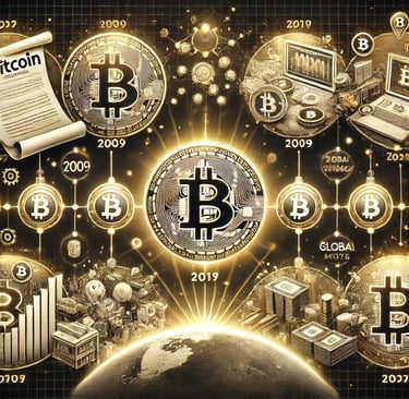 a bunch of bitcoins
