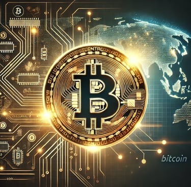 a golden bitcoin