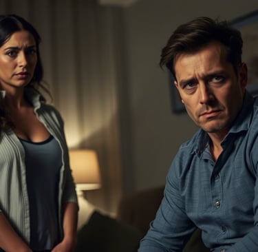 mulher desconfiada por uma suposta traição do marido