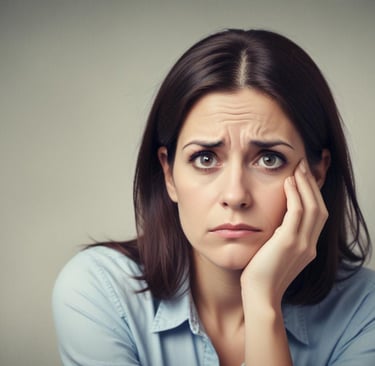 MULHER SE SENTINDO PESSIMISTA