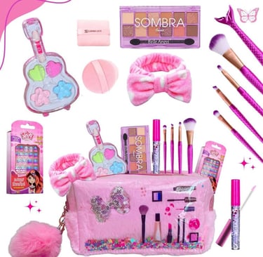 kit maleta de maquiagem infantil