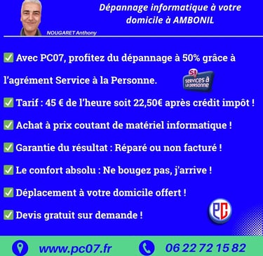 reparateur  ordinateur a ambonil