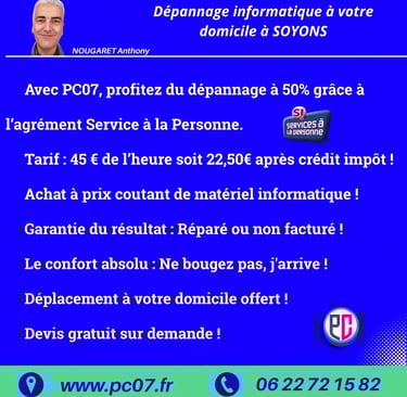 avantage reparateur ordinateur a domicile