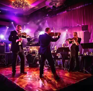 Live entertainment services for weddings, corporate events, and private parties