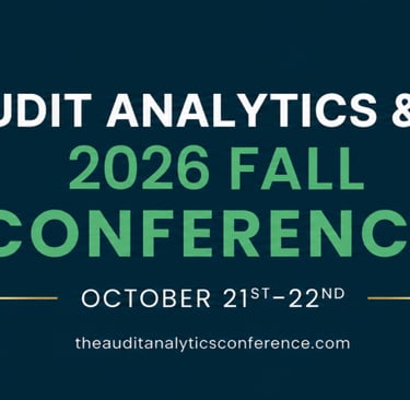 Audit Analytics & AI 2026 Fall Conference