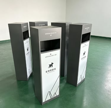 Custom Galvanized Steel Dog Pet Waste Station Manufacturer - Doing Metal