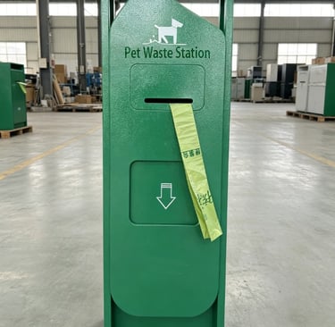 Custom Galvanized Steel Dog Waste Station Manufacturer 