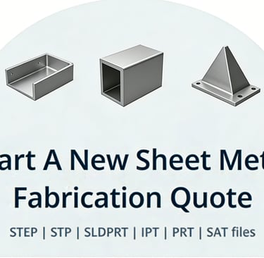 Custom sheet metal parts by Doing Metal.Please upload your .STEP, .DWG, or .PDF files for an accurat