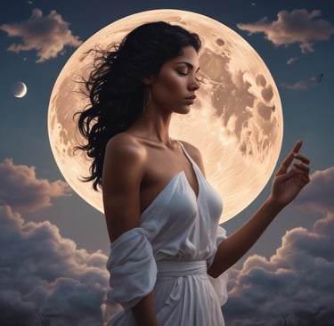 full moon in the sky