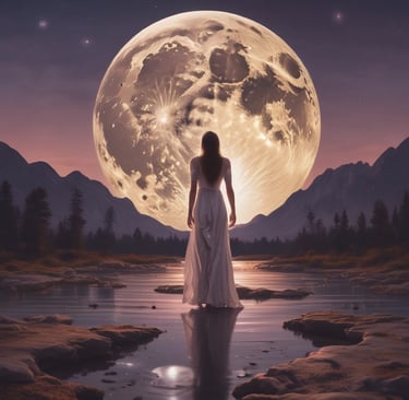 full moon in the sky