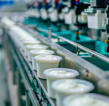 Industrial yogurt filling / stirred yogurt processing line