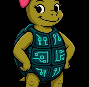 Official YesLibre mascot Roberta "Bob" the Turtle. Visit Her Page.