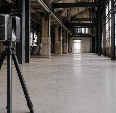 Pomiar obiektu budowlanego przy użyciu skanera laserowego 3D