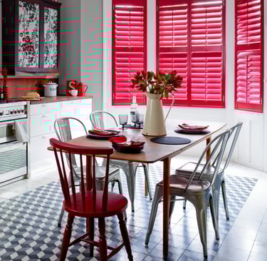 plantation shutters in a telford kitchen