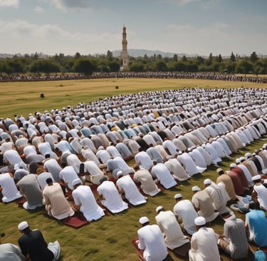 Volunteers setting up decorations for the Heritage Month celebrations outdoors