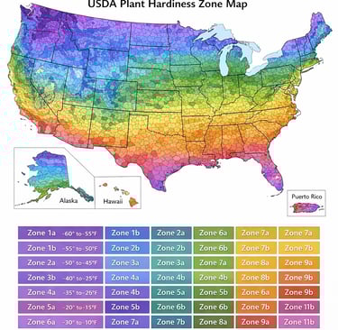 usda plant hardiness zone map