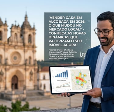 André Branco, consultor imobiliário iad, análise de mercado imobiliário junto ao mosteiro Alcobaça
