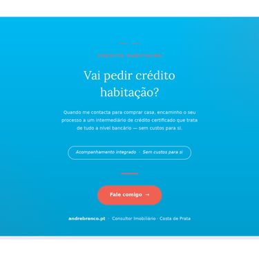 Pedir crédito habitação 2026 com acompanhamento integrado — André Branco Consultor Imobiliário Costa