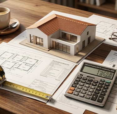 Cálculo poupança IVA 6% construção habitação 2026 — análise financeira