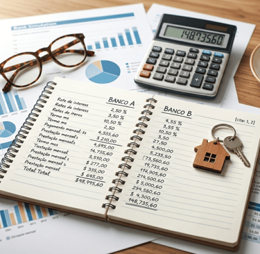 Comparar propostas de crédito habitação entre bancos — análise TAEG e simulações 2026