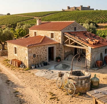 Quintinha tradicional para recuperar Oeste Portugal — investimento reabilitação rural 2026