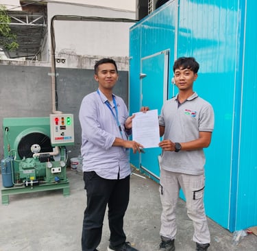 Proyek Cold Storage Freezer PT MUI Yogya by CV MUDACOOL INDONESIA