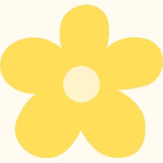 icoen fleur jaune fond jaune