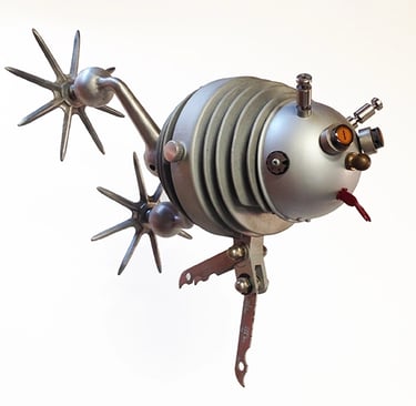 Creature sculpture by Santa Barbara artist Tal Avitzur.