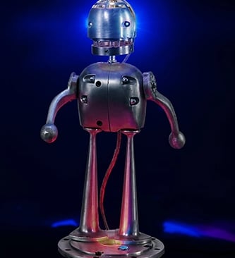Robot sculpture by Santa Barbara artist Tal Avitzur.