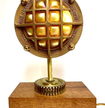 Lighted sculpture by Santa Barbara artist Tal Avitzur.