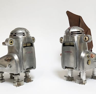 Creature sculptures by Santa Barbara artist Tal Avitzur.