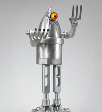 Robot sculpture by Santa Barbara artist Tal Avitzur.