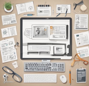 A sleek and modern website design showcasing a professional layout.