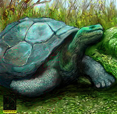 save tortoise art or painting made using photoshop
