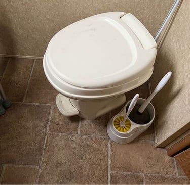 RV toilet repair