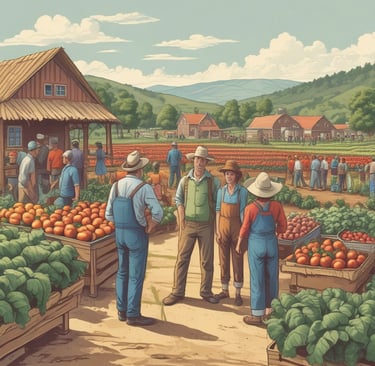 a sticker on the side of a car that says no farmers no food