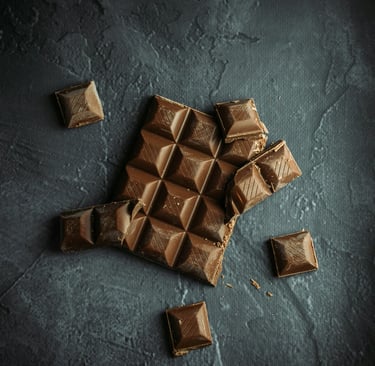 a chocolate bar with chocolate bars and chocolate