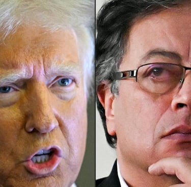 Gustavo Petro y Donald Trump
