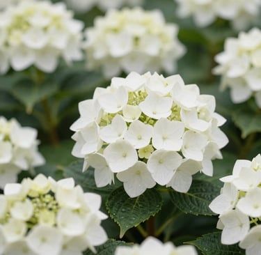 selective focus photography of white flowers