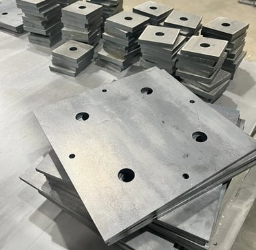 Pièces métalliques découpées au laser pour applications industrielles