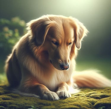 perro tose como si tuviera algo atorado