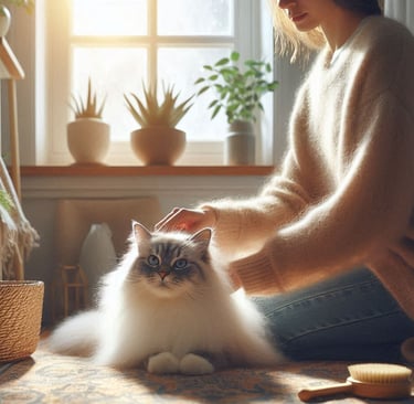 como cepillar correctamente a un gato