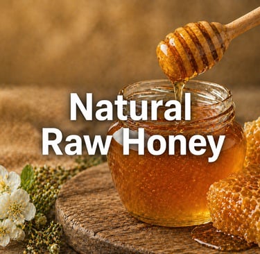 High quality raw natural honey exporter from India with pure honey honeycomb and premium natural products
